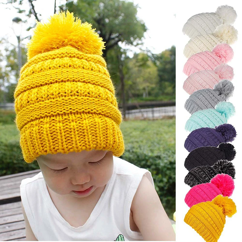 New Baby Toddler Knitted Hat Fashion Winter Infant Pompom Cap Boy Girls Fur Ball Crochet Beanie Cap Kids Cute Hairball Hats
New Baby Toddler Knitted Hat Fashion Winter Infant Pompom Cap Boy Girls Fur Ball Crochet Beanie Cap Kids Cute Hairball Hats