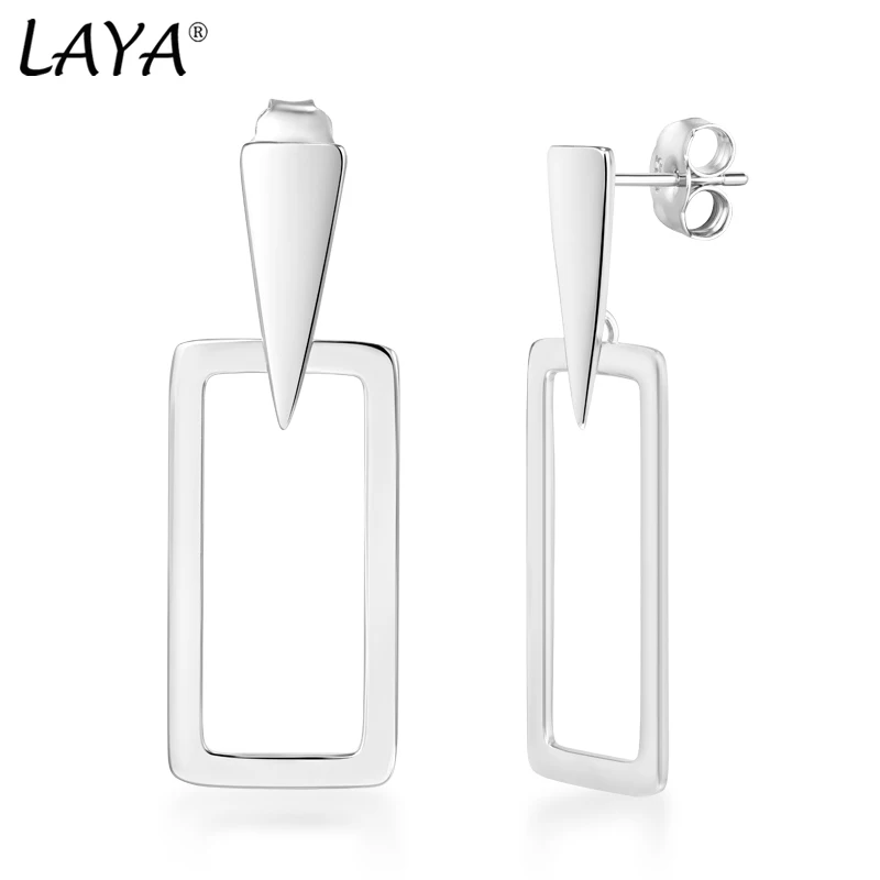 Laya 925 Sterling Sliver Individual Geometric Triangle Rectangle Design Fashion Drop Earrings For Women Contracted Jewelry 
Laya 925 Sterling Sliver Individual Geometric Triangle Rectangle Design Fashion Drop Earrings For Women Contracted Jewelry