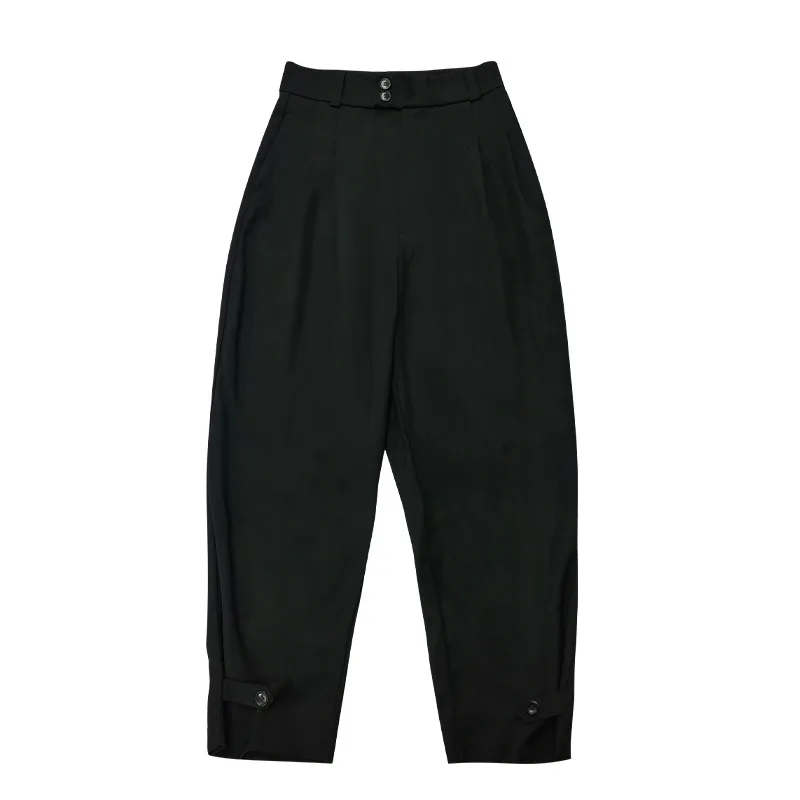 Korea Styles Black Trousers Pantalon Mujer Women's Fashion 2020 High Waist Summer New Korean Casual Wide Leg Straight Pants
Korea Styles Black Trousers Pantalon Mujer Women's Fashion 2020 High Waist Summer New Korean Casual Wide Leg Straight Pants