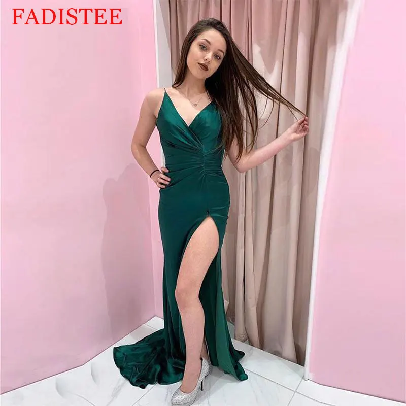 Sexy V-neck Satin Prom Dress Evening Party Gowns Robes De Soirée Платья для выпускного Robe De Soirée De Mariage Sweep Train
Sexy V-neck Satin Prom Dress Evening Party Gowns Robes De Soirée Платья для выпускного Robe De Soirée De Mariage Sweep Train