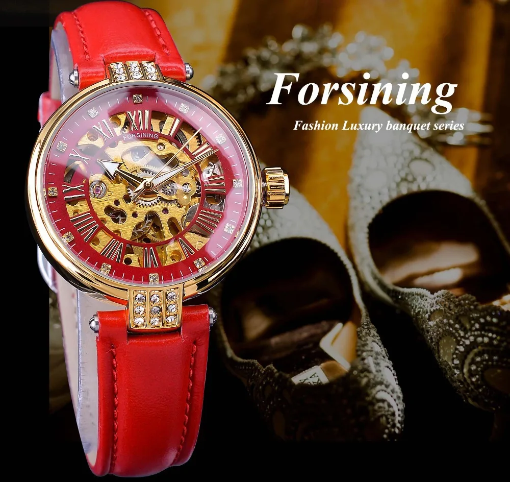 forsining ladies fashion hollow mechanical movement rhinestone automatic mechanical watch water new
forsining ladies fashion hollow mechanical movement rhinestone automatic mechanical watch water new