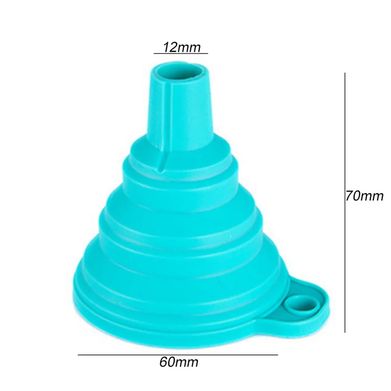 Mini Foldable Funnel Silicone Collapsible Folding Portable Funnels Be Hung Household Liquid Dispensing Kitchen Tools | Дом и сад