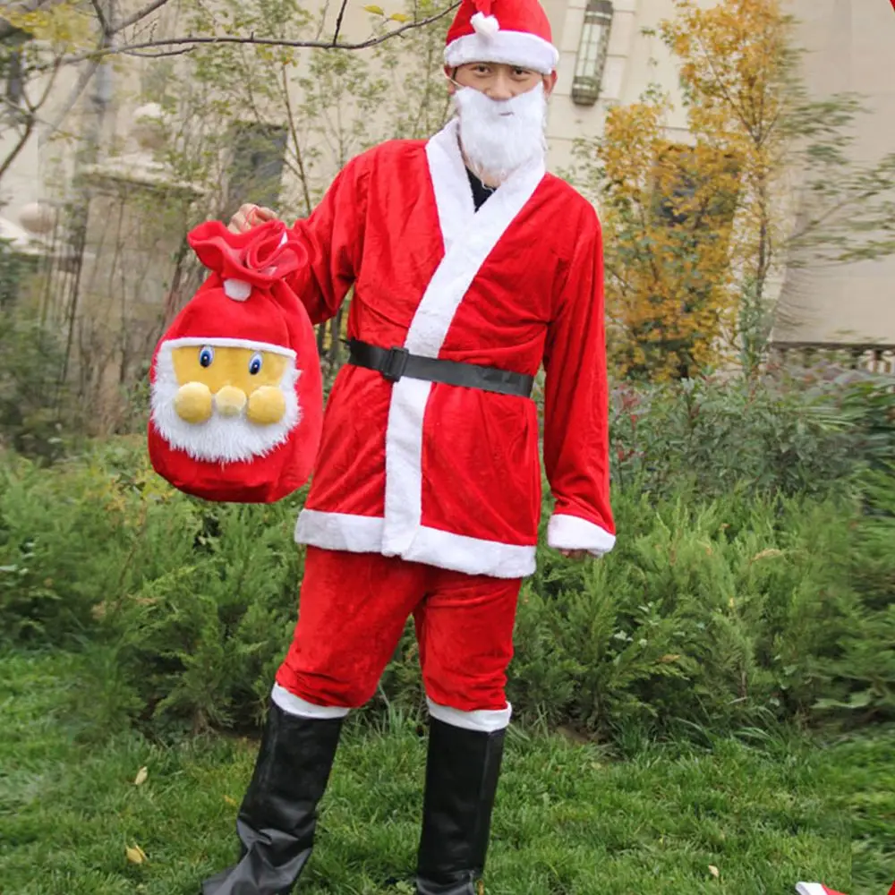Funny Cute Beard Velvet Belt Adults Cosplay Suits Hat Santa Claus Costume Christmas Clothes
Funny Cute Beard Velvet Belt Adults Cosplay Suits Hat Santa Claus Costume Christmas Clothes