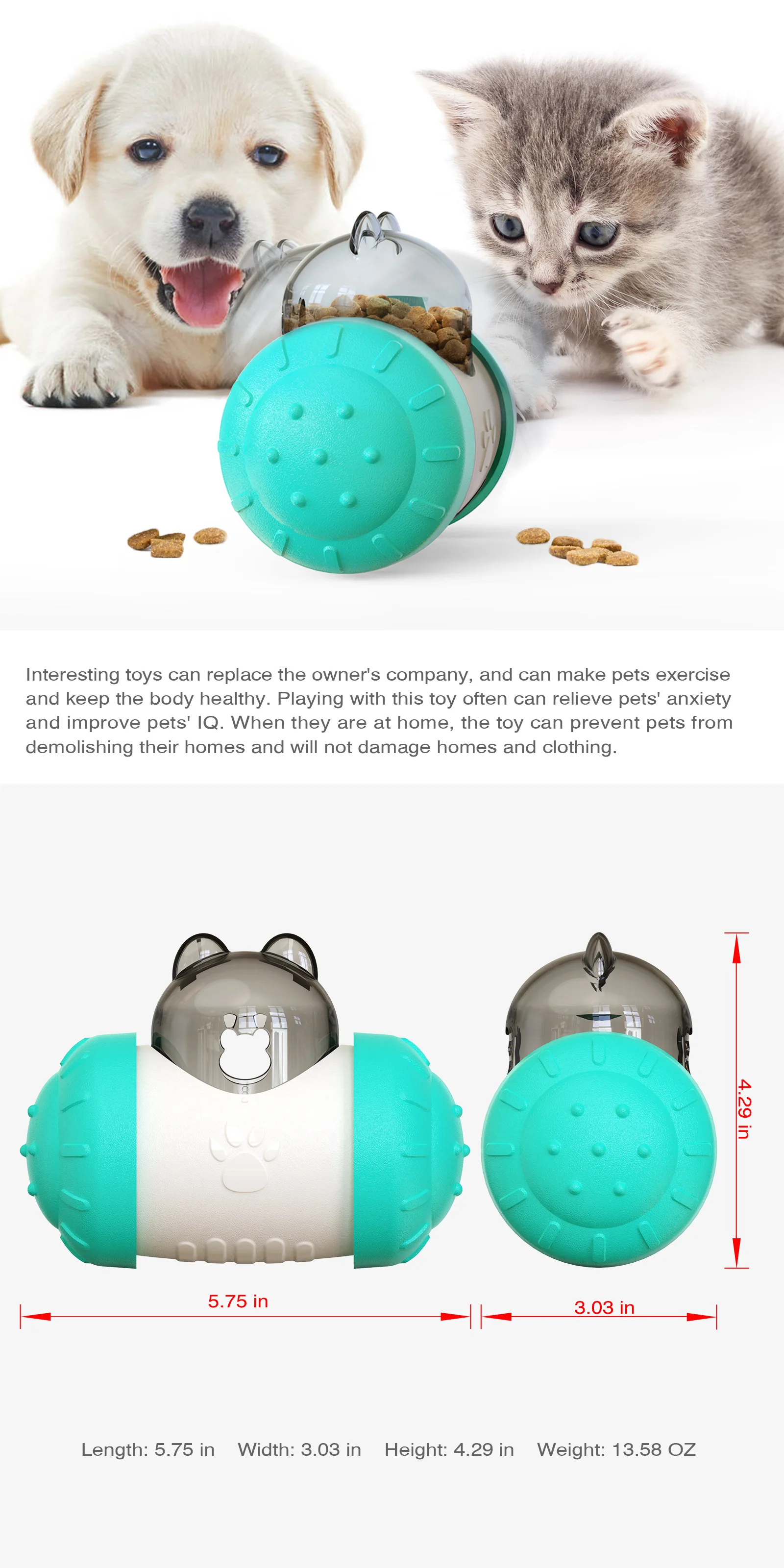 Cat Toy Ball Tumbler Smart Leakage Food Toys Wholesale Professional Durable Eco-Friendly Tree Tower Pet
Cat Toy Ball Tumbler Smart Leakage Food Toys Wholesale Professional Durable Eco-Friendly Tree Tower Pet