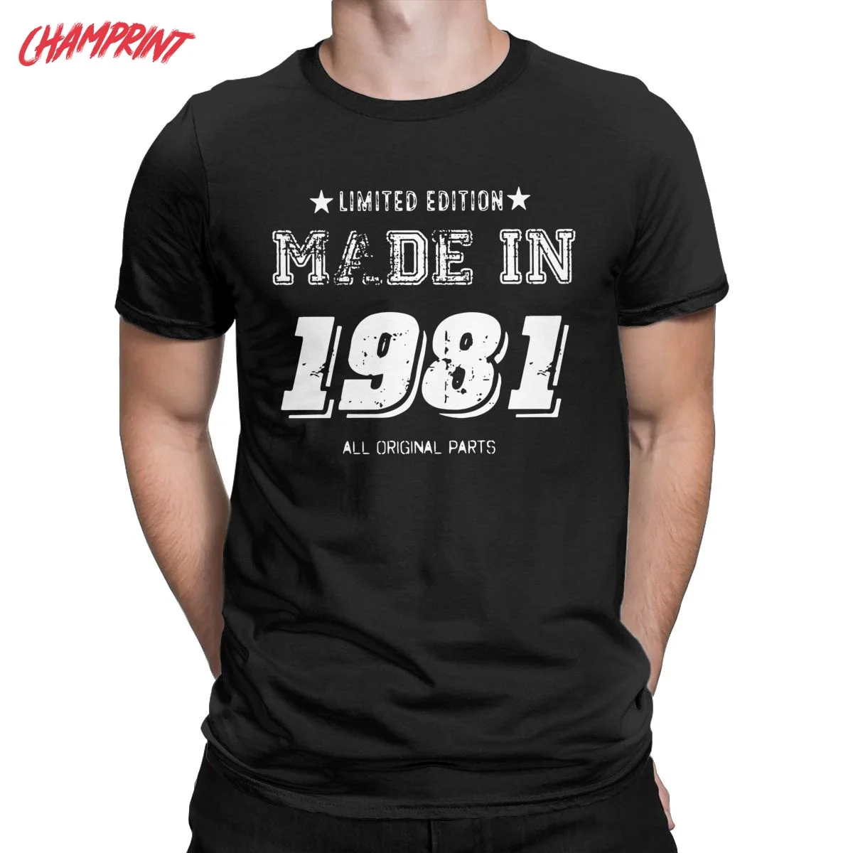 1981 Vintage Men's T Shirts 40th Birthday Gift 40 Years Old Funny Tee Shirt Short Sleeve T-Shirt 100% Cotton Graphic Clothes
1981 Vintage Men's T Shirts 40th Birthday Gift 40 Years Old Funny Tee Shirt Short Sleeve T-Shirt 100% Cotton Graphic Clothes