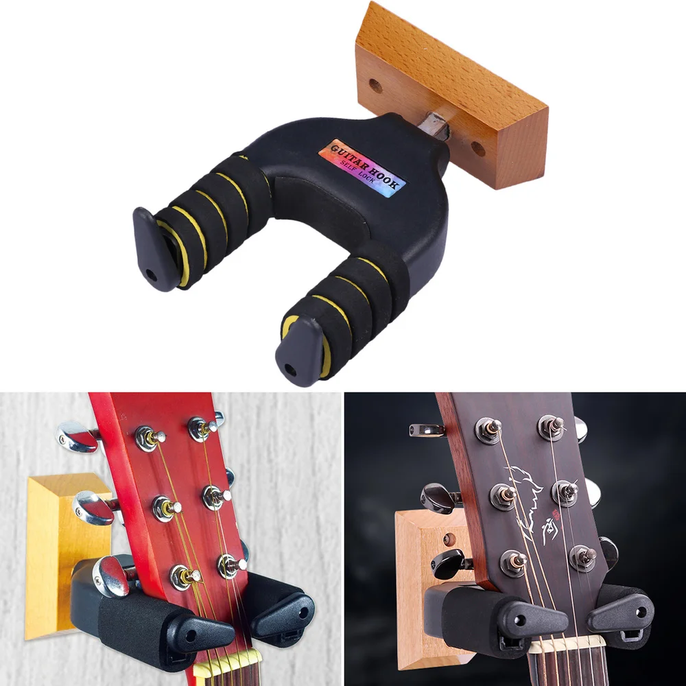 Guitar Wall Hanger Auto Lock Rack Hook Holder Wall Mount Bracket for String Insturments Guitar Acoustic Bass Mandolin Accessory
Guitar Wall Hanger Auto Lock Rack Hook Holder Wall Mount Bracket for String Insturments Guitar Acoustic Bass Mandolin Accessory