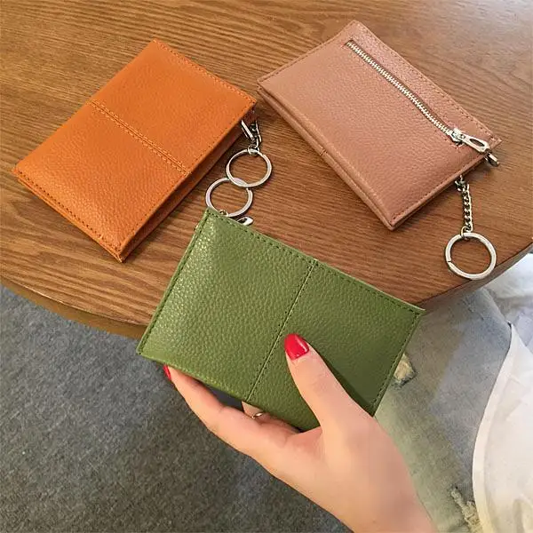 Genuine Leather Short Wallet Zipper Mini Soft Purse Keychain Bags Women Coin Purse Gift for Money Bag Change Pocket Thin Wallets
Genuine Leather Short Wallet Zipper Mini Soft Purse Keychain Bags Women Coin Purse Gift for Money Bag Change Pocket Thin Wallets