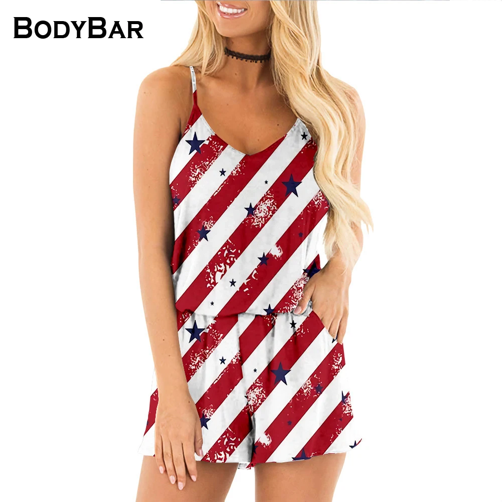 July 4th One-piece Women Shorts National Flag Printed Large Size Shorts Rompers 6XL Summer Sling Short Suit Female Playsuit Pant
July 4th One-piece Women Shorts National Flag Printed Large Size Shorts Rompers 6XL Summer Sling Short Suit Female Playsuit Pant