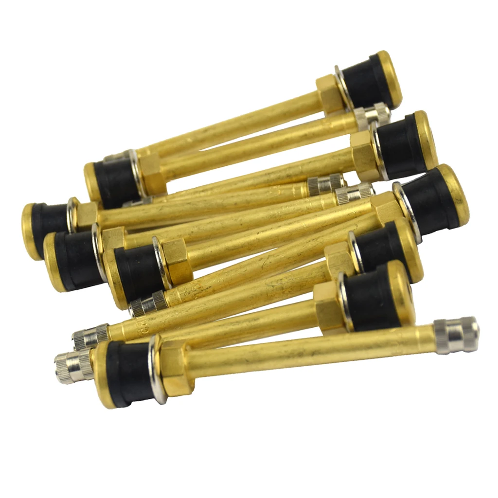 10pcs/lot 103mm Brass Auto Tire Valve Extension Adaptor, Tyre Stem Extender Straight Bore for Truck (103mm)
10pcs/lot 103mm Brass Auto Tire Valve Extension Adaptor, Tyre Stem Extender Straight Bore for Truck (103mm)