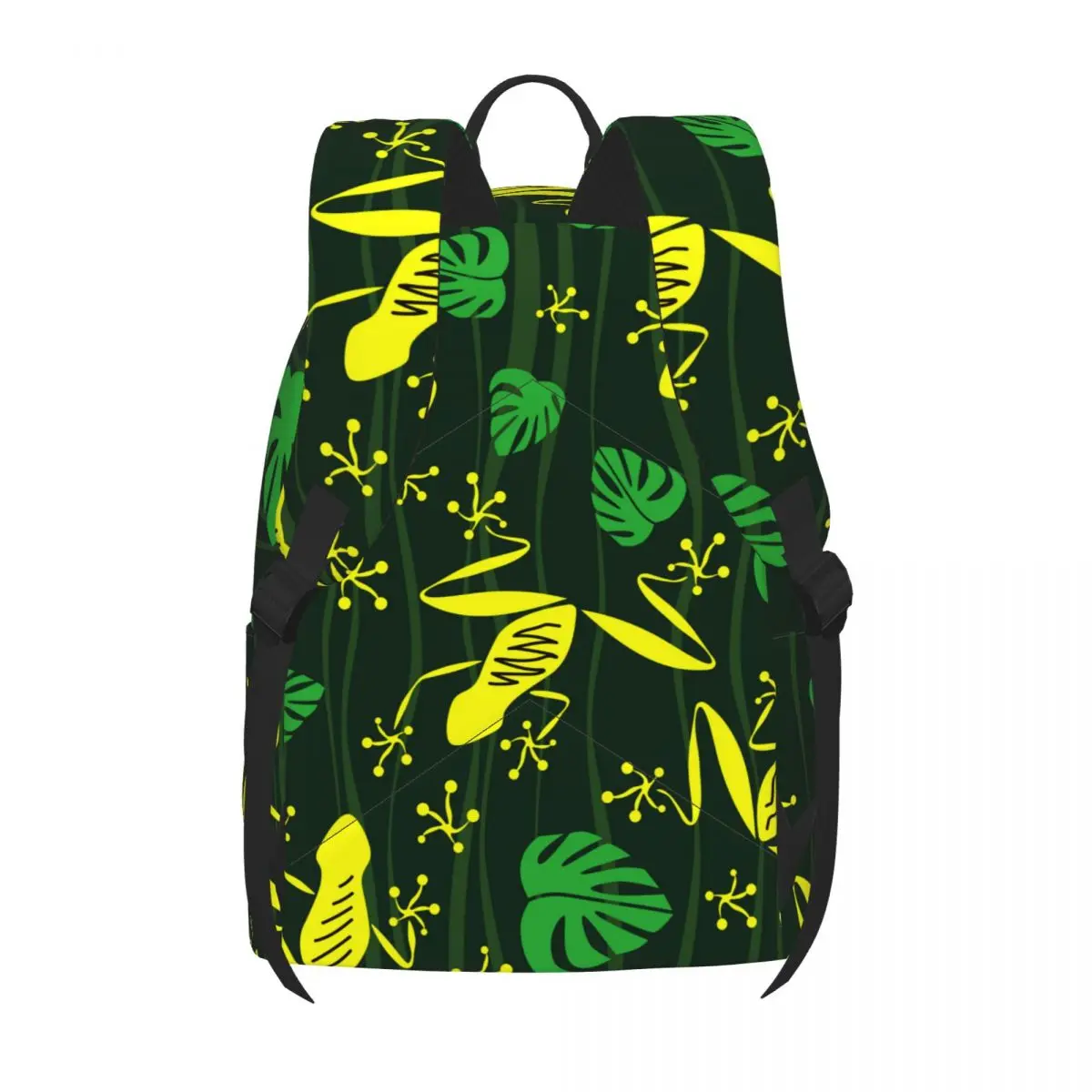 Backpack School Bookbag Contour Frogs And Leaves Waves Teenger Girl Bag Bagpack | Багаж и сумки