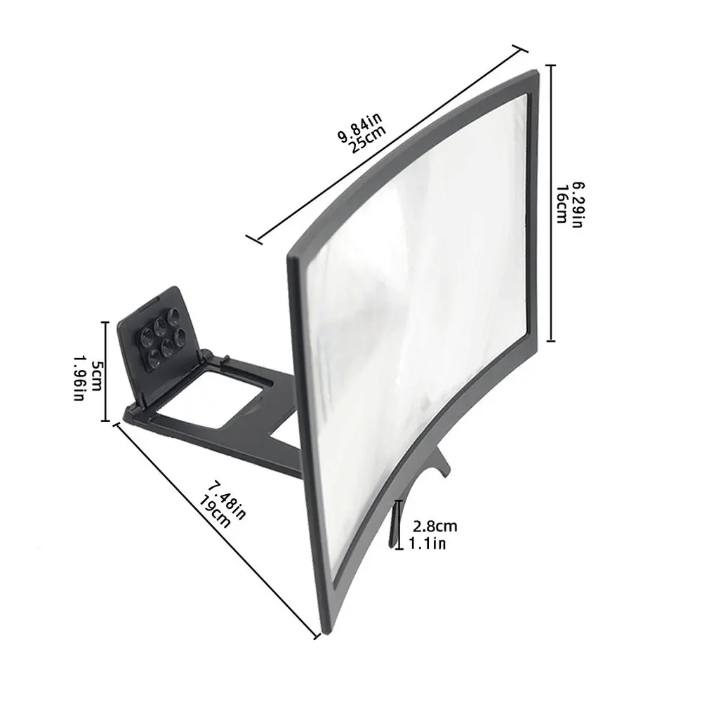 Practical Screen Magnif Tools 3D Movie Amplifier Enlarged Phone Screen Video Amplifier Radiation Protection Stand Bracket 
Practical Screen Magnif Tools 3D Movie Amplifier Enlarged Phone Screen Video Amplifier Radiation Protection Stand Bracket
