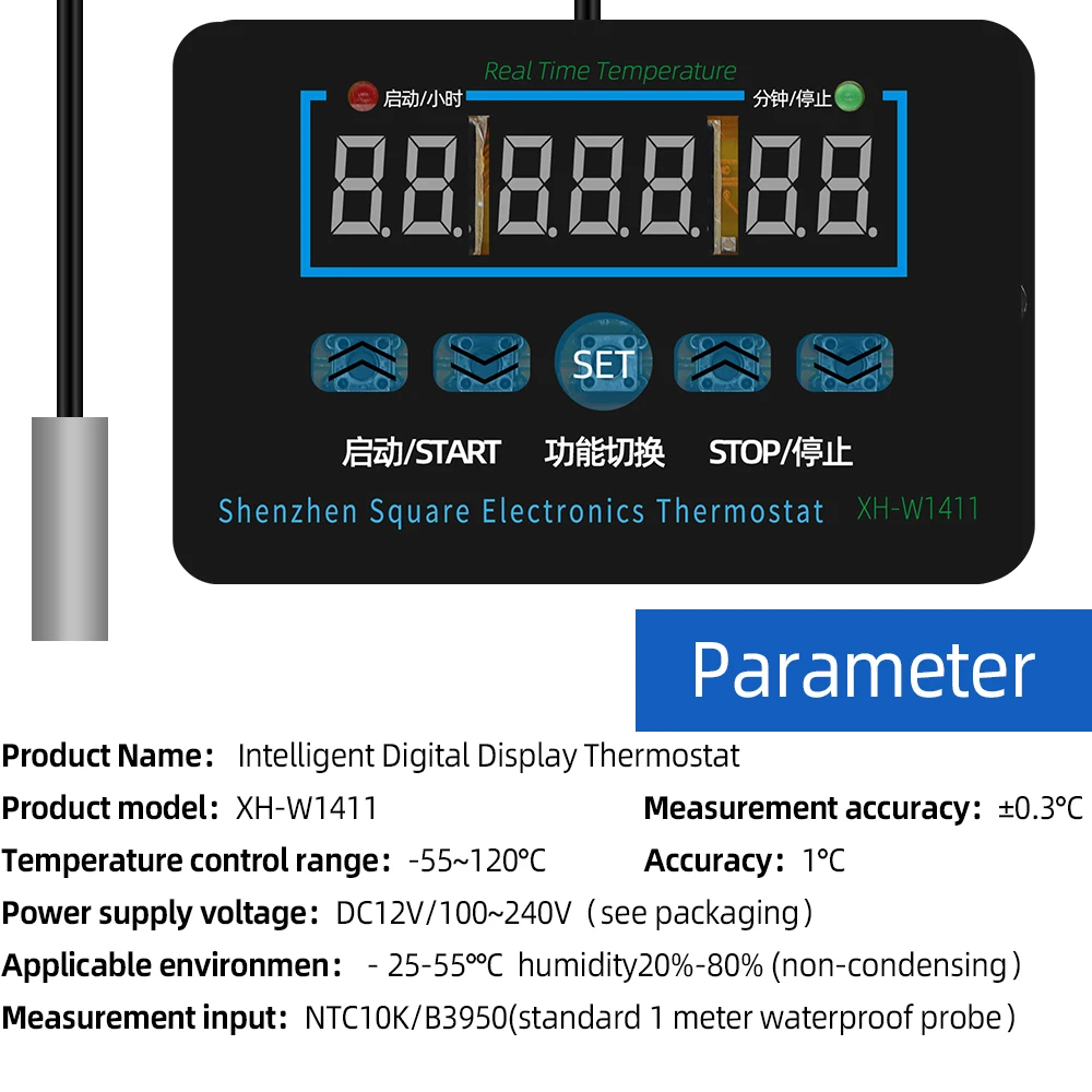 by dhl 100pcs W1411 DC12V thermostat temperature control switch thermometer thermo controller with intermittent operation 30%off
by dhl 100pcs W1411 DC12V thermostat temperature control switch thermometer thermo controller with intermittent operation 30%off
