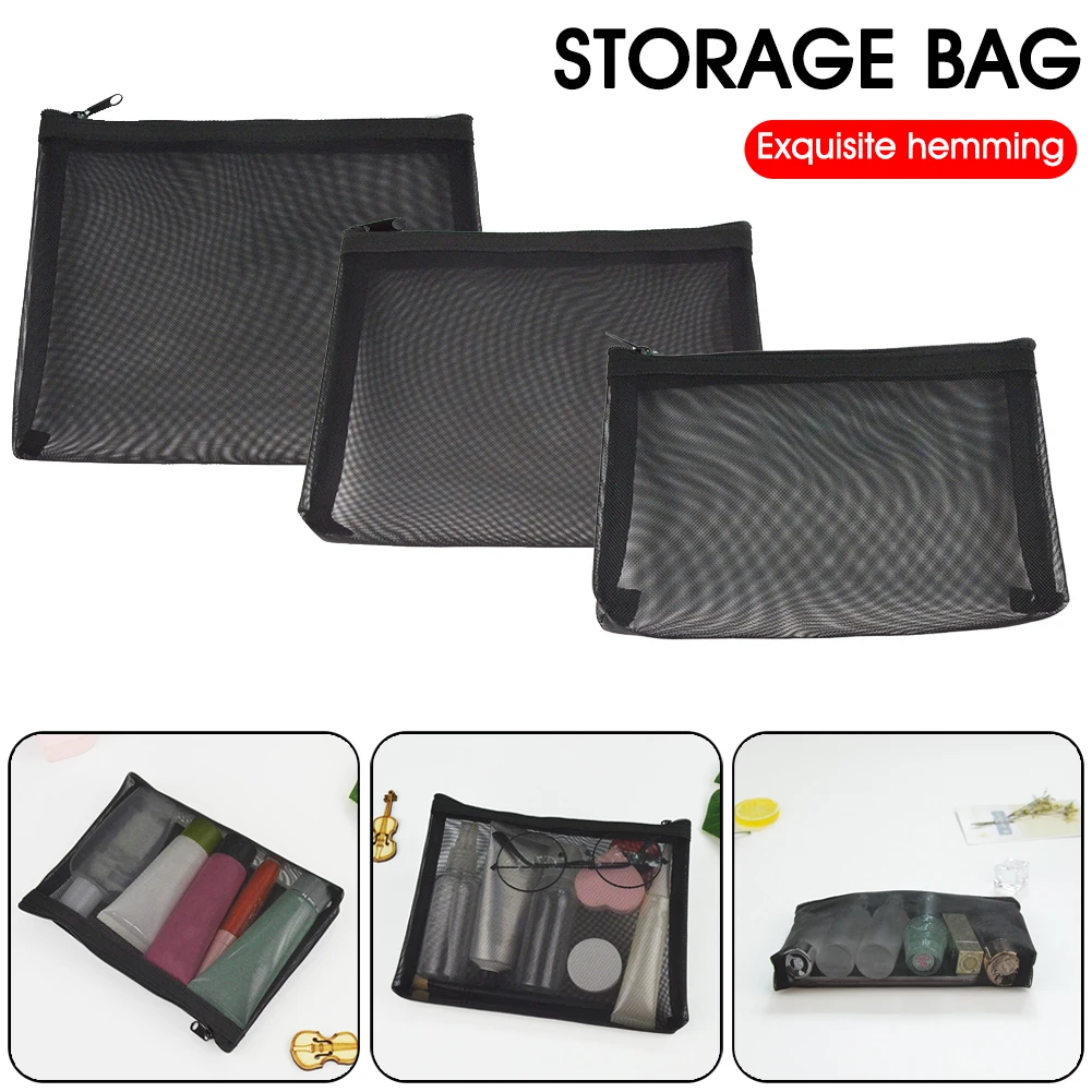 3 Sizes Portable Cosmetics Organizer Zipper Mesh Pouch Cosmetics Toiletries Travel Storage Bags Makeup Organizer for Home Travel
3 Sizes Portable Cosmetics Organizer Zipper Mesh Pouch Cosmetics Toiletries Travel Storage Bags Makeup Organizer for Home Travel