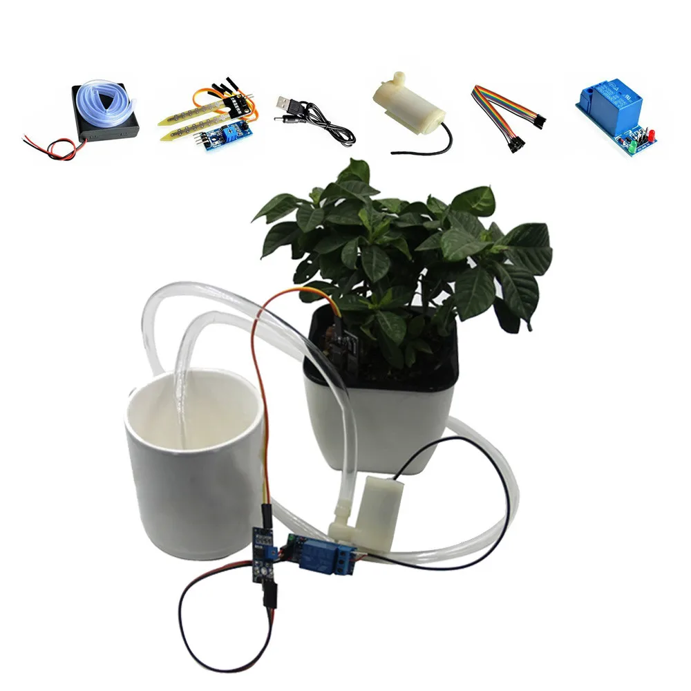 Irrigation Module DIY Kit Set Soil Moisture Detection Automatic Watering Pumping USB Power Line Silicone Software
Irrigation Module DIY Kit Set Soil Moisture Detection Automatic Watering Pumping USB Power Line Silicone Software