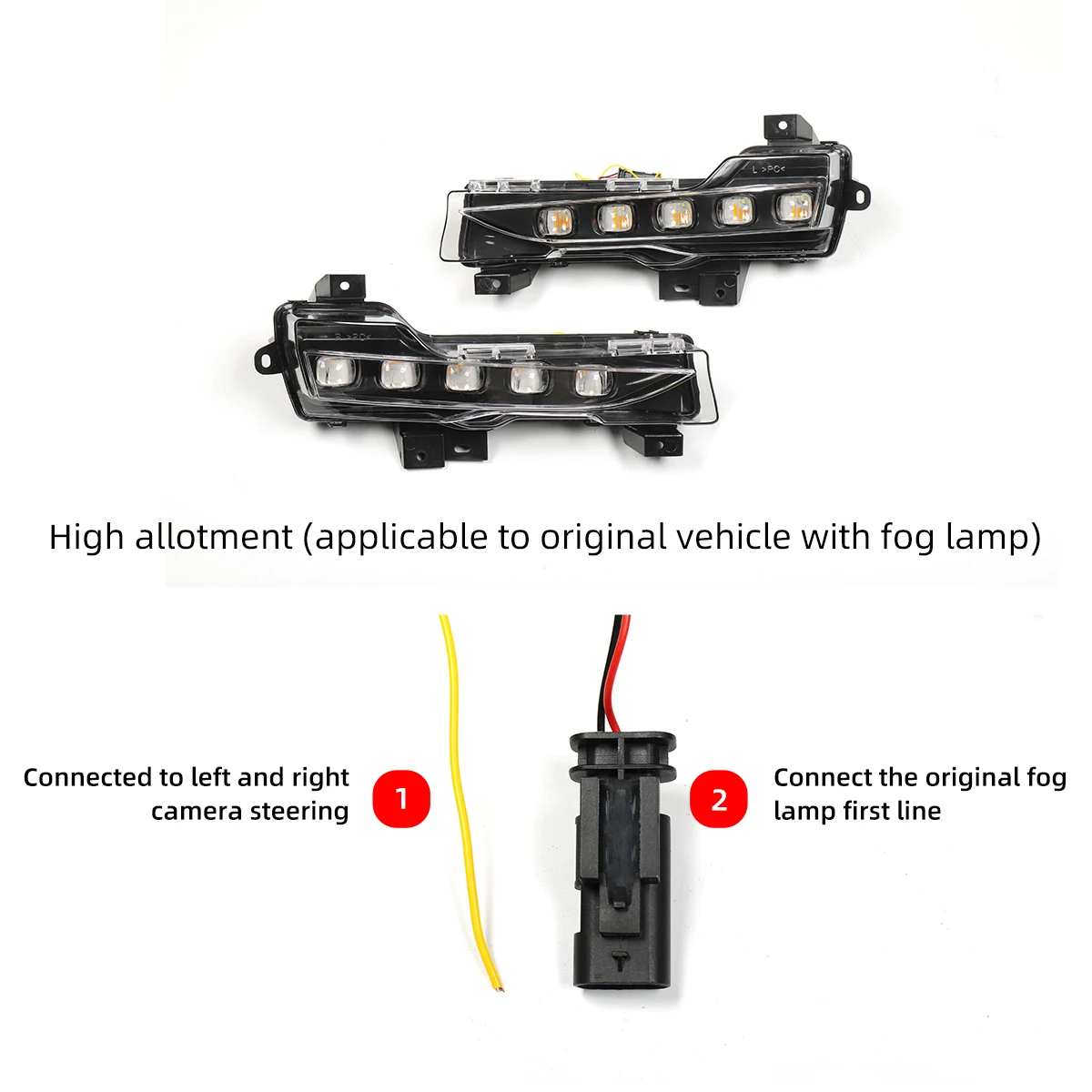 LUCKEASY Exterior Functional Accessories Upgrading of front flow steering fog lights for Tesla Model 3 LED fog lamp assembly
LUCKEASY Exterior Functional Accessories Upgrading of front flow steering fog lights for Tesla Model 3 LED fog lamp assembly