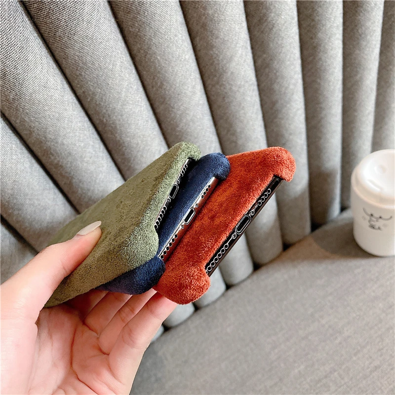 Japanese and Korean suede case for iPhone 12 Pro Max 11 Xs MaxPlus high quality flannelette Business Phone Cases Cover
Japanese and Korean suede case for iPhone 12 Pro Max 11 Xs MaxPlus high quality flannelette Business Phone Cases Cover