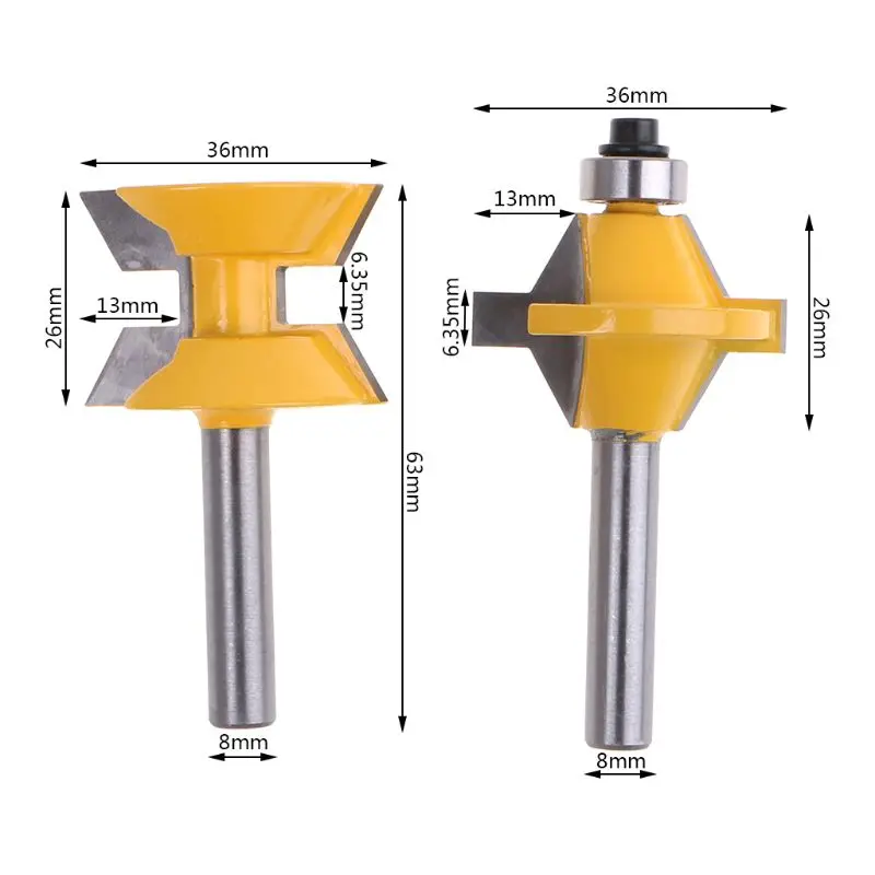 2Pcs 8mm Shank Router Bit Set 120 Degrees Groove Chisel Woodworking Cutting Tool 97QD
2Pcs 8mm Shank Router Bit Set 120 Degrees Groove Chisel Woodworking Cutting Tool 97QD