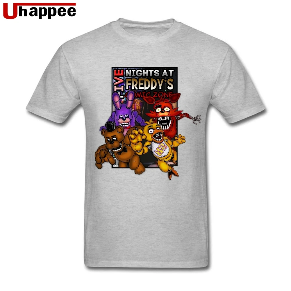2019 крутые футболки Freddy Fazbear для мужчин s обычная посадка короткий рукав цветные