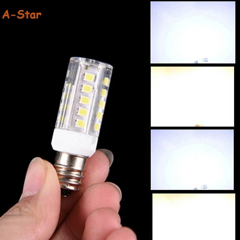E12/E14 33LEDs 360 Degree Halogen Refrigerator Light Bulb 5 W 220V SMD Ceramic Lamp Replace For Candle Chandelier Refrigerator
E12/E14 33LEDs 360 Degree Halogen Refrigerator Light Bulb 5 W 220V SMD Ceramic Lamp Replace For Candle Chandelier Refrigerator