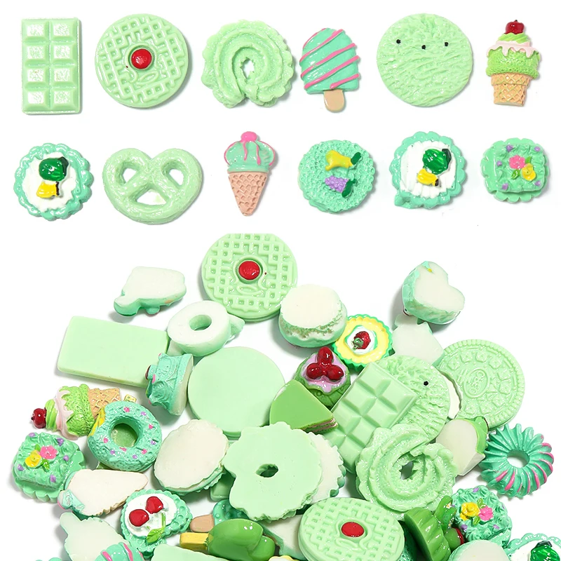 10pcs Green Mix Resin Charms Slime Supplies Chocolates Macaroon Dessert Cake Fruits DIY Phone Case Decorate Accessorie
10pcs Green Mix Resin Charms Slime Supplies Chocolates Macaroon Dessert Cake Fruits DIY Phone Case Decorate Accessorie