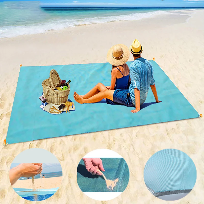 Portable Blue beach Towels Anti-slip Sand Mats Sand Free Beach Towel Polyester Outdoor Towel for Beach support drop ship
Portable Blue beach Towels Anti-slip Sand Mats Sand Free Beach Towel Polyester Outdoor Towel for Beach support drop ship