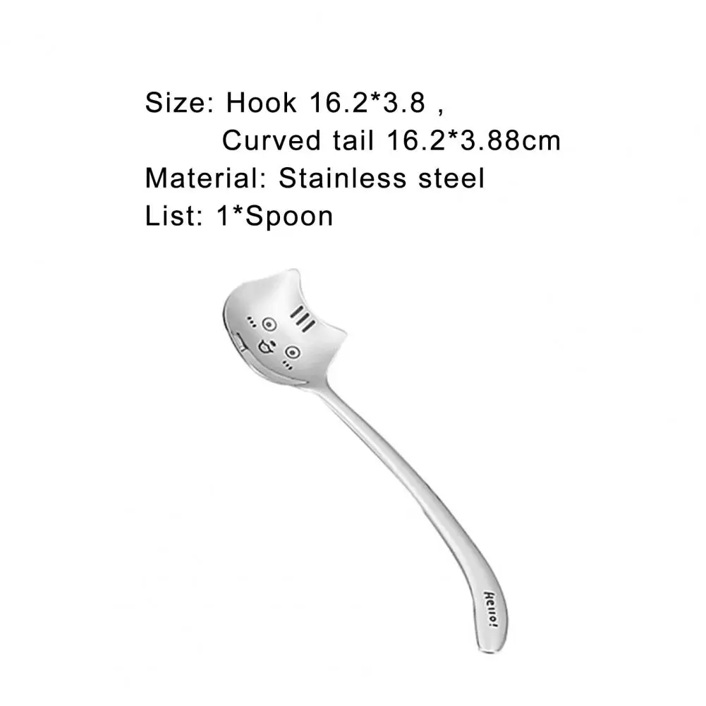Coffee Spoon Cute Non-stick Stainless Steel Creative Cat Shape Spoon for Kitchen
Coffee Spoon Cute Non-stick Stainless Steel Creative Cat Shape Spoon for Kitchen