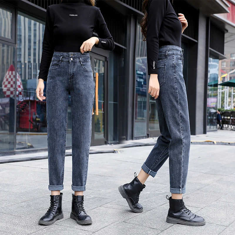 Ultra-high elasticity diamond pattern high waist loose and thin all-match Harlan jeans women's wide-leg straight
Ultra-high elasticity diamond pattern high waist loose and thin all-match Harlan jeans women's wide-leg straight