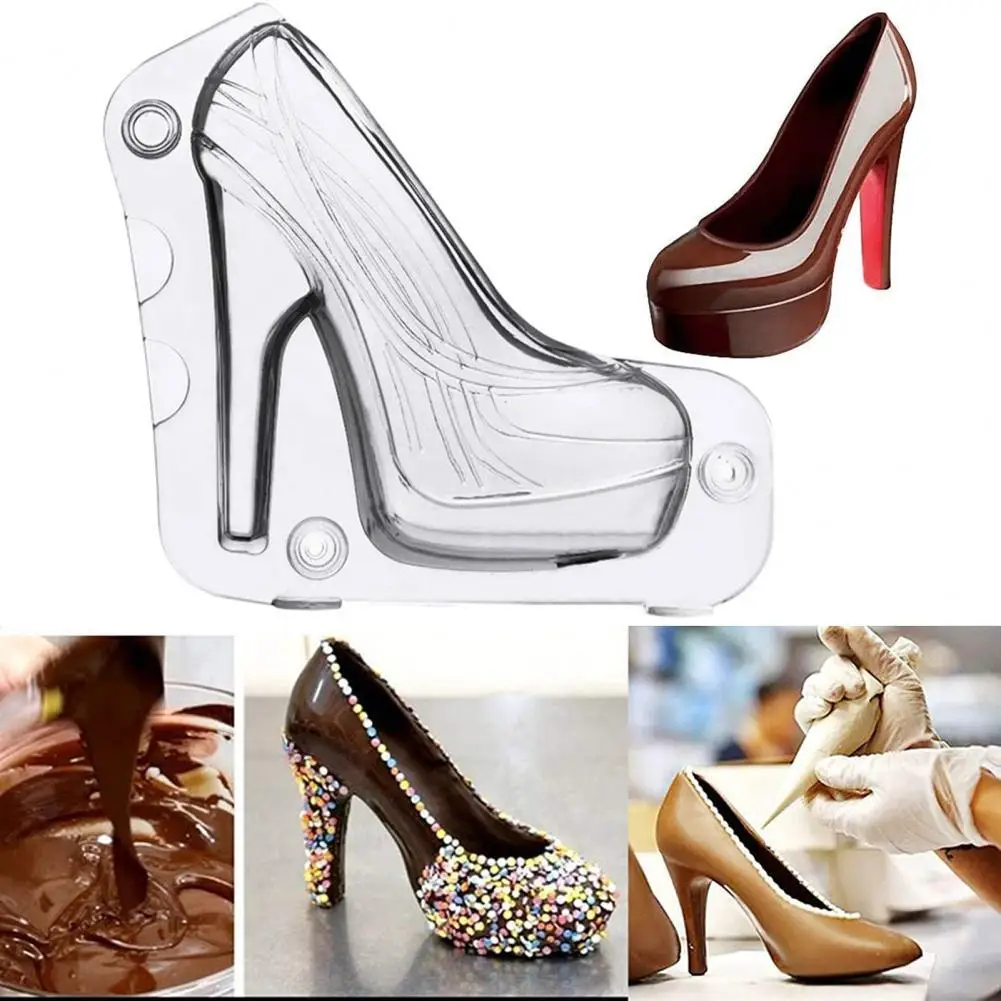 19x18x3cm 3D High Heel Shape Plastic Cake Mold Transparent DYI Cake Mousse Chocolate Baking Mold Modelling Decor For Cake Baking
19x18x3cm 3D High Heel Shape Plastic Cake Mold Transparent DYI Cake Mousse Chocolate Baking Mold Modelling Decor For Cake Baking