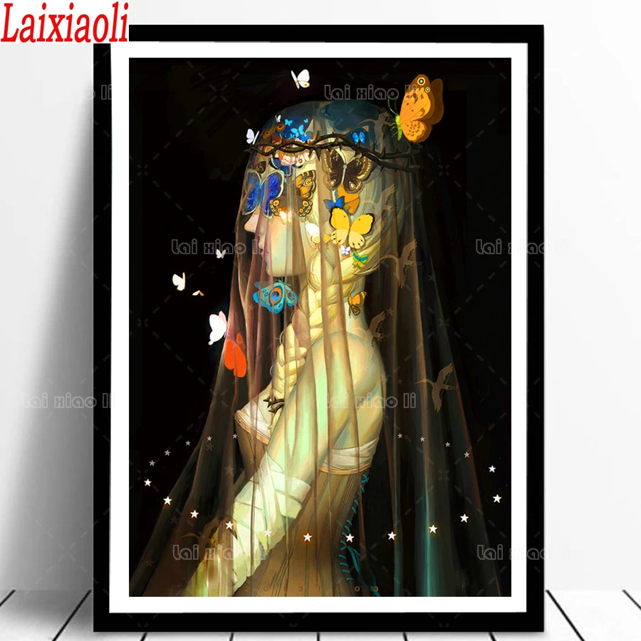 Diamond Painting Butterfly Colorful girl art Pattern Home Decor Diamond Embroidery Mosaic new Picture Rhinestone Handmade Kits
Diamond Painting Butterfly Colorful girl art Pattern Home Decor Diamond Embroidery Mosaic new Picture Rhinestone Handmade Kits
