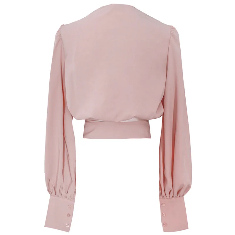 SuperAen 2021 Apricot Belt V-neck Long-sleeved Shirt Adjust Waist Korean Fashion Elegant Design Pink Blouse Woman
SuperAen 2021 Apricot Belt V-neck Long-sleeved Shirt Adjust Waist Korean Fashion Elegant Design Pink Blouse Woman
