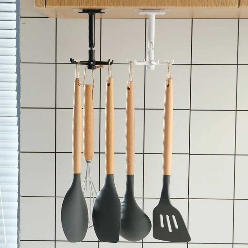 360° Rotating Hook Kitchen Accesorios Storage Bathroom Organizar Storage Racks Rotated Holder ABS Wall Mounted Hanging Hooks
360° Rotating Hook Kitchen Accesorios Storage Bathroom Organizar Storage Racks Rotated Holder ABS Wall Mounted Hanging Hooks