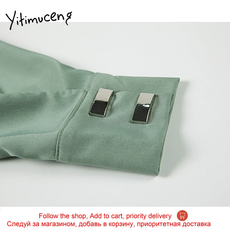 Yitimuceng Green Blouse Women Button Shirts Sailor Collar Long Sleeve Solid 2021 Spring Korean Fashion New Office Lady Tops
Yitimuceng Green Blouse Women Button Shirts Sailor Collar Long Sleeve Solid 2021 Spring Korean Fashion New Office Lady Tops