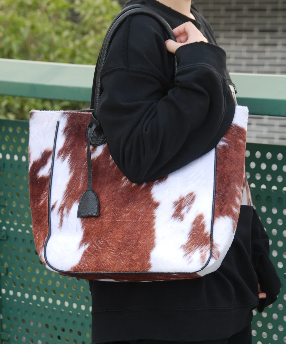 Loop Suede Cowhide Tote Bag, New Arrival Woman Cow Tote With PU Handle Xmas Tote DOM1475
Loop Suede Cowhide Tote Bag, New Arrival Woman Cow Tote With PU Handle Xmas Tote DOM1475