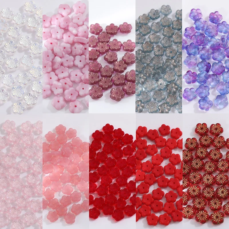 Imported Czech Ryukyu Glass 8mm Plum Flower Vintage Glass Flower DIY Handmade Hairpin Ornament Earrings Accessories Material
Imported Czech Ryukyu Glass 8mm Plum Flower Vintage Glass Flower DIY Handmade Hairpin Ornament Earrings Accessories Material