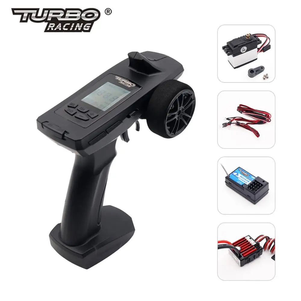 Радиопередатчик Turbo Racing P52 91804G VT 4CH RC сервопривод с металлической шестерней