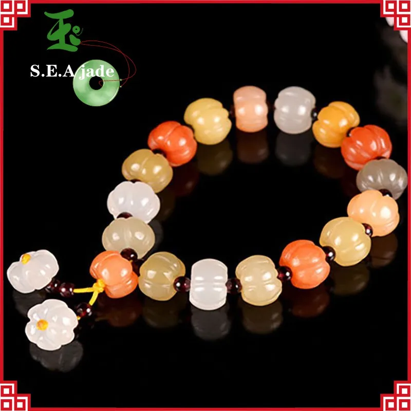 Hetian jade gold silk jade colorful bracelet single circle women's bracelet candy color women accessories
Hetian jade gold silk jade colorful bracelet single circle women's bracelet candy color women accessories