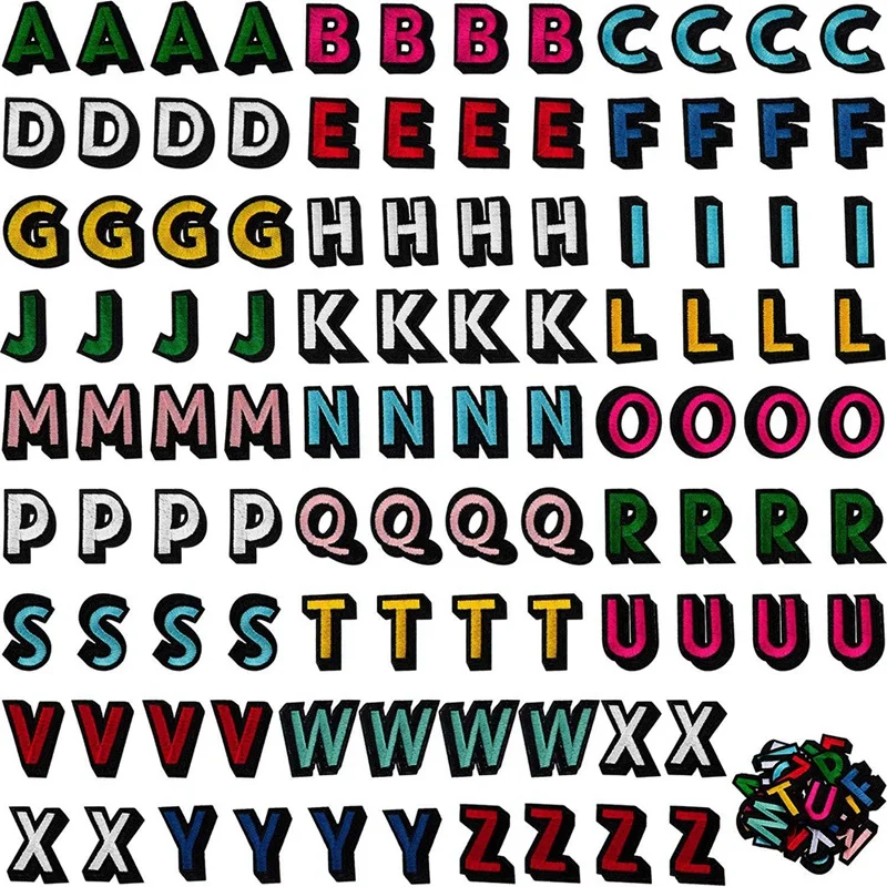 104 Pcs Iron on Letter Patches A-Z Letter Patches Fabric for Sew on Hats, Jackets, Shirts and Jeans DIY Craft Sewing
104 Pcs Iron on Letter Patches A-Z Letter Patches Fabric for Sew on Hats, Jackets, Shirts and Jeans DIY Craft Sewing