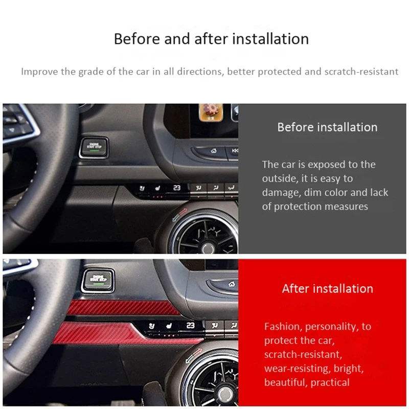 for Chevrolet Camaro 2016 -2020 Carbon Fiber Central Control Dashboard Panel Decoration Cover Trim Frame Sticker
for Chevrolet Camaro 2016 -2020 Carbon Fiber Central Control Dashboard Panel Decoration Cover Trim Frame Sticker