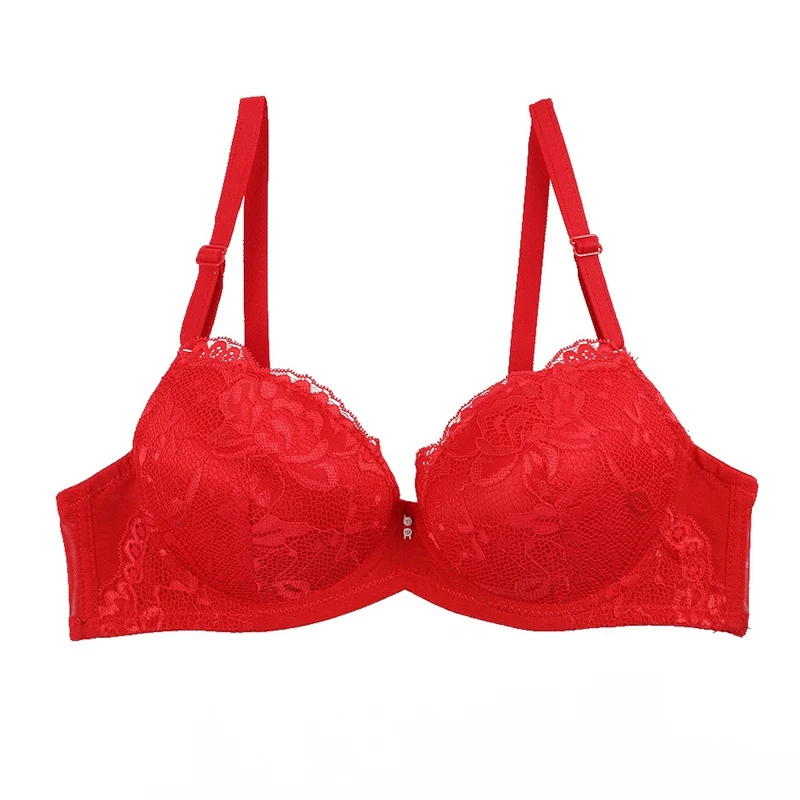 Fashion New Lace Brassiere Thickening Cup Gather Adjustment 3/4 Cup Embroidered Solid Color Bra
Fashion New Lace Brassiere Thickening Cup Gather Adjustment 3/4 Cup Embroidered Solid Color Bra