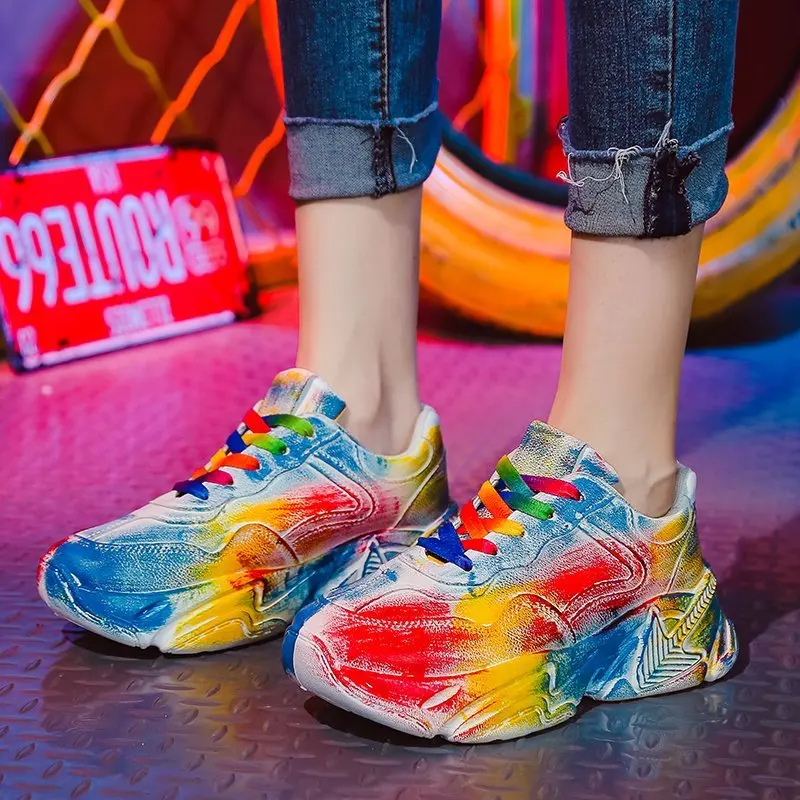 Fashion 2022 New Casual Graffiti Ladies Lace Up Female Sneakers Casual Summer Spring for Women Shoes Brand Mixed Vulcanized
Fashion 2022 New Casual Graffiti Ladies Lace Up Female Sneakers Casual Summer Spring for Women Shoes Brand Mixed Vulcanized