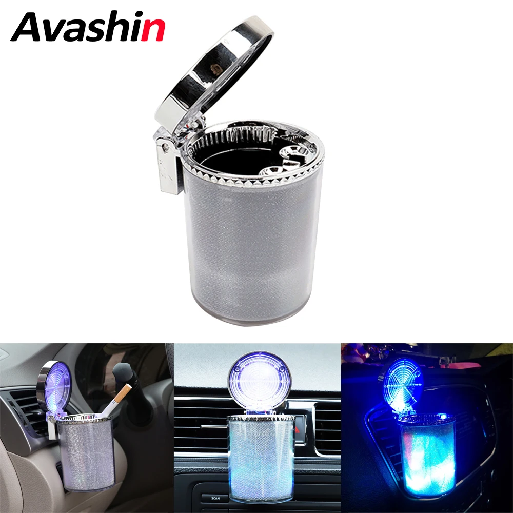 Car Ashtray With LED light Colorful Airtight Lid Cigarette Cigar Ashtray Container Vehicle Cup Trash Can Car Interior Decoration
Car Ashtray With LED light Colorful Airtight Lid Cigarette Cigar Ashtray Container Vehicle Cup Trash Can Car Interior Decoration