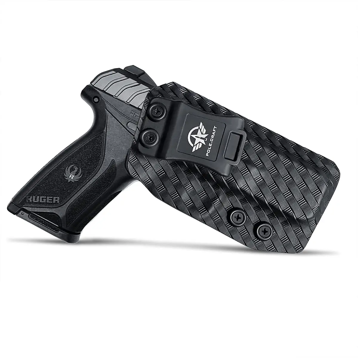 Ruger Security 9 Holster, Carbon Fiber Kydex Holster IWB for Ruger Security-9 - Concealed Carry - Button - No Wear - No Jitter
Ruger Security 9 Holster, Carbon Fiber Kydex Holster IWB for Ruger Security-9 - Concealed Carry - Button - No Wear - No Jitter