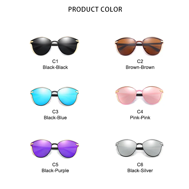 ROYAL GIRL New Sunglasses Metallic Polarized Sunglasses Cat Eye Retro Ladies Classic Brand Driving Eyewear For Men/Women ss749
ROYAL GIRL New Sunglasses Metallic Polarized Sunglasses Cat Eye Retro Ladies Classic Brand Driving Eyewear For Men/Women ss749
