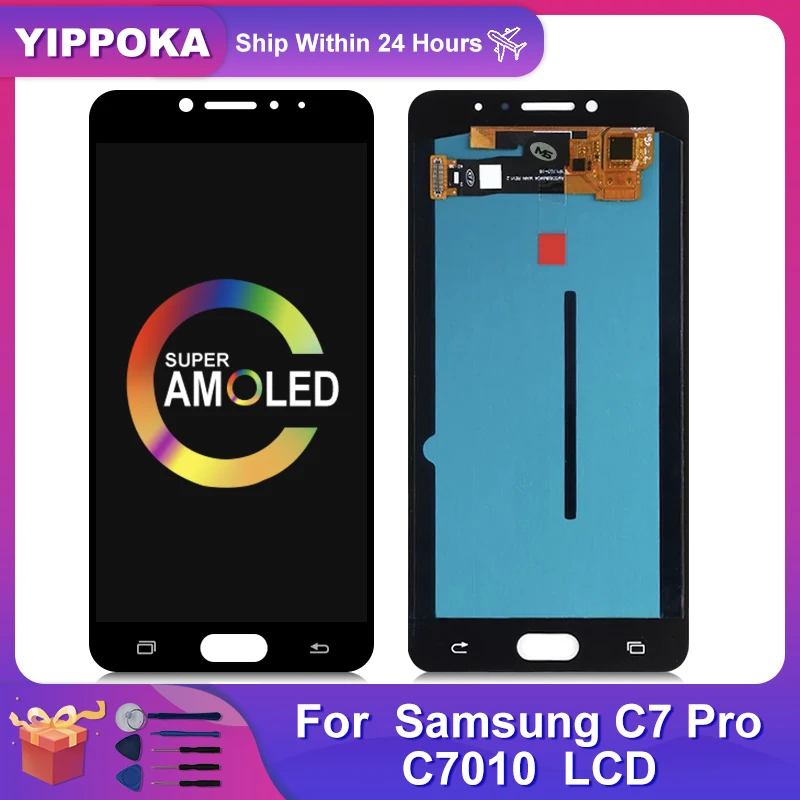 Super AMOLED For Samsung C7 Pro C7010 LCD SM-C7010 Display Touch Screen Digitizer Replacement Parts For Galaxy C7010F Display
Super AMOLED For Samsung C7 Pro C7010 LCD SM-C7010 Display Touch Screen Digitizer Replacement Parts For Galaxy C7010F Display