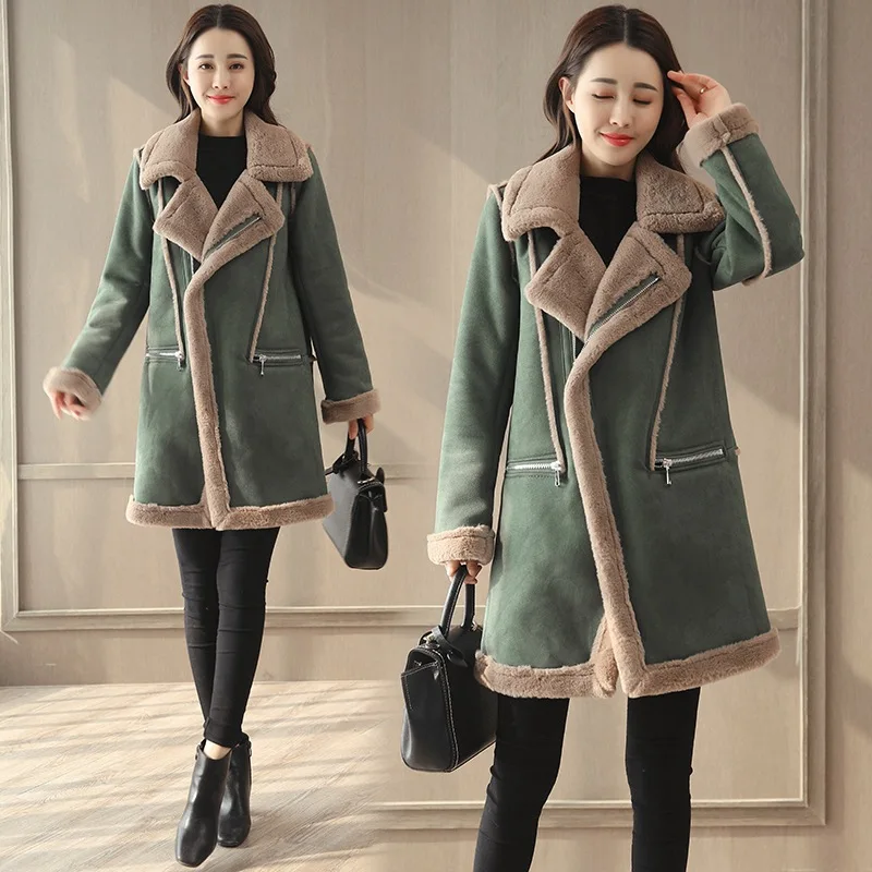 Lugentolo Faux Fur Coat Women Winter Korean Fashion Full Sleeve Jackets Loose Turn-down Collar Zipper Long Coat
Lugentolo Faux Fur Coat Women Winter Korean Fashion Full Sleeve Jackets Loose Turn-down Collar Zipper Long Coat