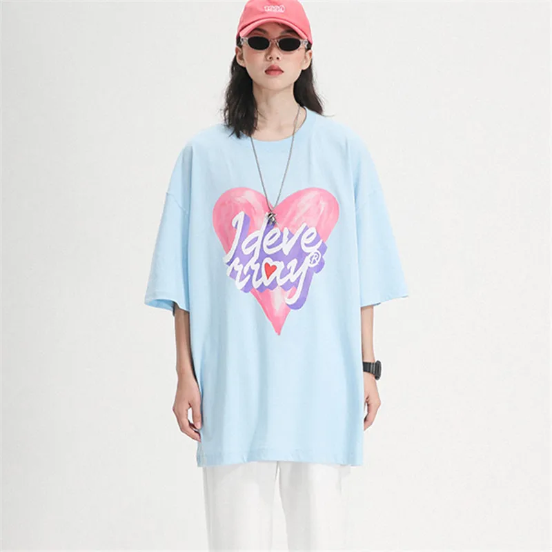 Fashion Letter Print T-shirt Women Streetwear Summer O-Neck Short Sleeve T shirt Loose Casual Tops Female 100% Cotton Tees
Fashion Letter Print T-shirt Women Streetwear Summer O-Neck Short Sleeve T shirt Loose Casual Tops Female 100% Cotton Tees