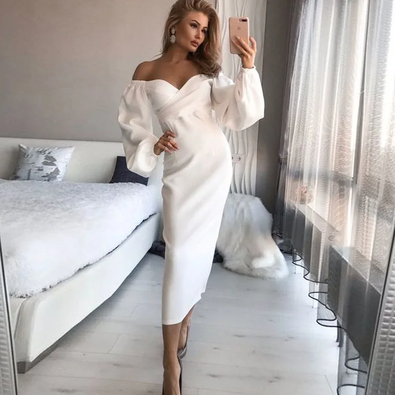 Linglewei New Summer and Autumn Women's Dress Sexy & Club Pencil V-Neck Lantern Sleeve Solid Slim Elegant easy matching dress
Linglewei New Summer and Autumn Women's Dress Sexy & Club Pencil V-Neck Lantern Sleeve Solid Slim Elegant easy matching dress