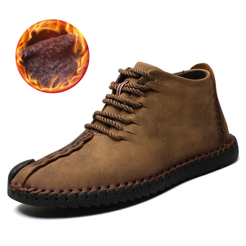 Spring Winter Boots For Men Vintage Leather Sneakers Size Retro Ankle Boots Mid-Top Handmade Shoes Zapatos De Hombre 35
Spring Winter Boots For Men Vintage Leather Sneakers Size Retro Ankle Boots Mid-Top Handmade Shoes Zapatos De Hombre 35