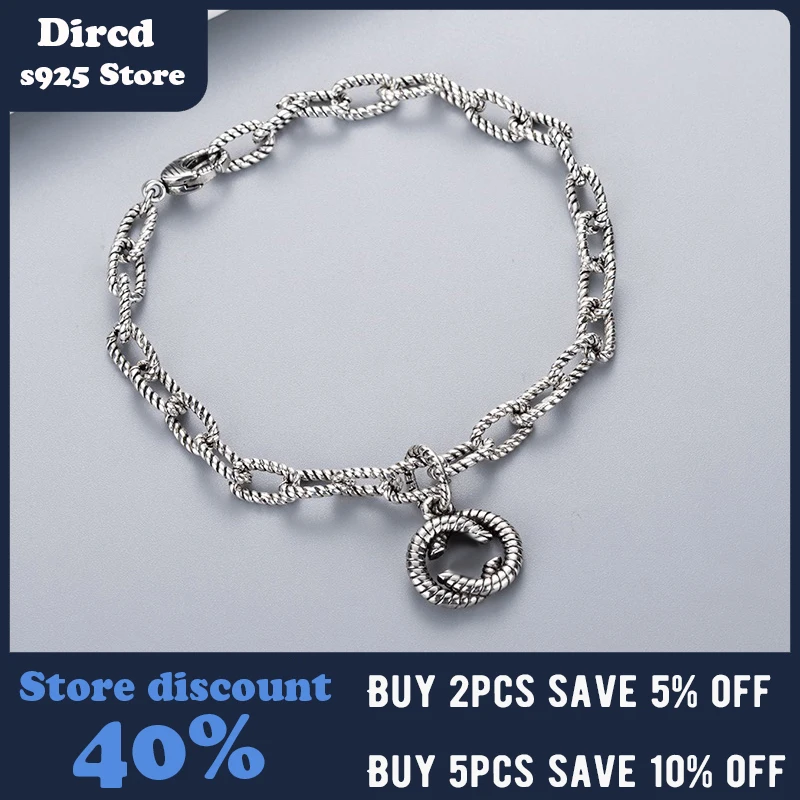 S925 Sterling Silver Classic Knot Twist Bracelet Neutral Fashion Retro Original 1:1 High Quality Luxury Brand Jewelry Party Gift 
S925 Sterling Silver Classic Knot Twist Bracelet Neutral Fashion Retro Original 1:1 High Quality Luxury Brand Jewelry Party Gift