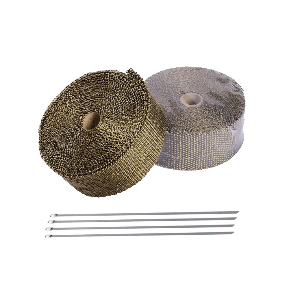 5M Motorcycle Exhaust Wrap Pipe Header Heat Wrap Turbo Mainfold Heat Exhaust Thermal Wrap Tape styling Universal accessories 
5M Motorcycle Exhaust Wrap Pipe Header Heat Wrap Turbo Mainfold Heat Exhaust Thermal Wrap Tape styling Universal accessories